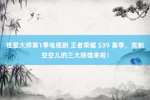 性爱大师第1季电视剧 王者荣耀 S39 赛季，克制空空儿的三大骁雄来啦！